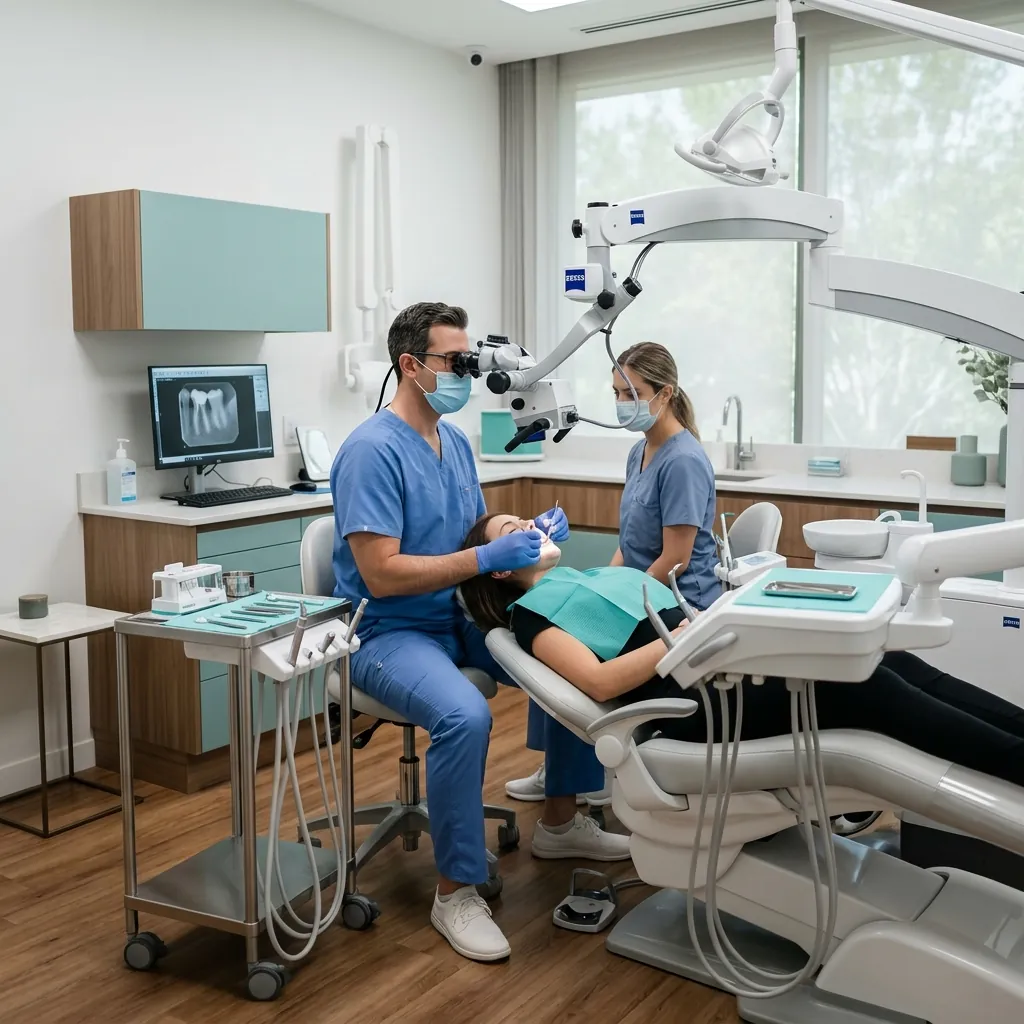 Salle de soin du cabinet d'endodontie